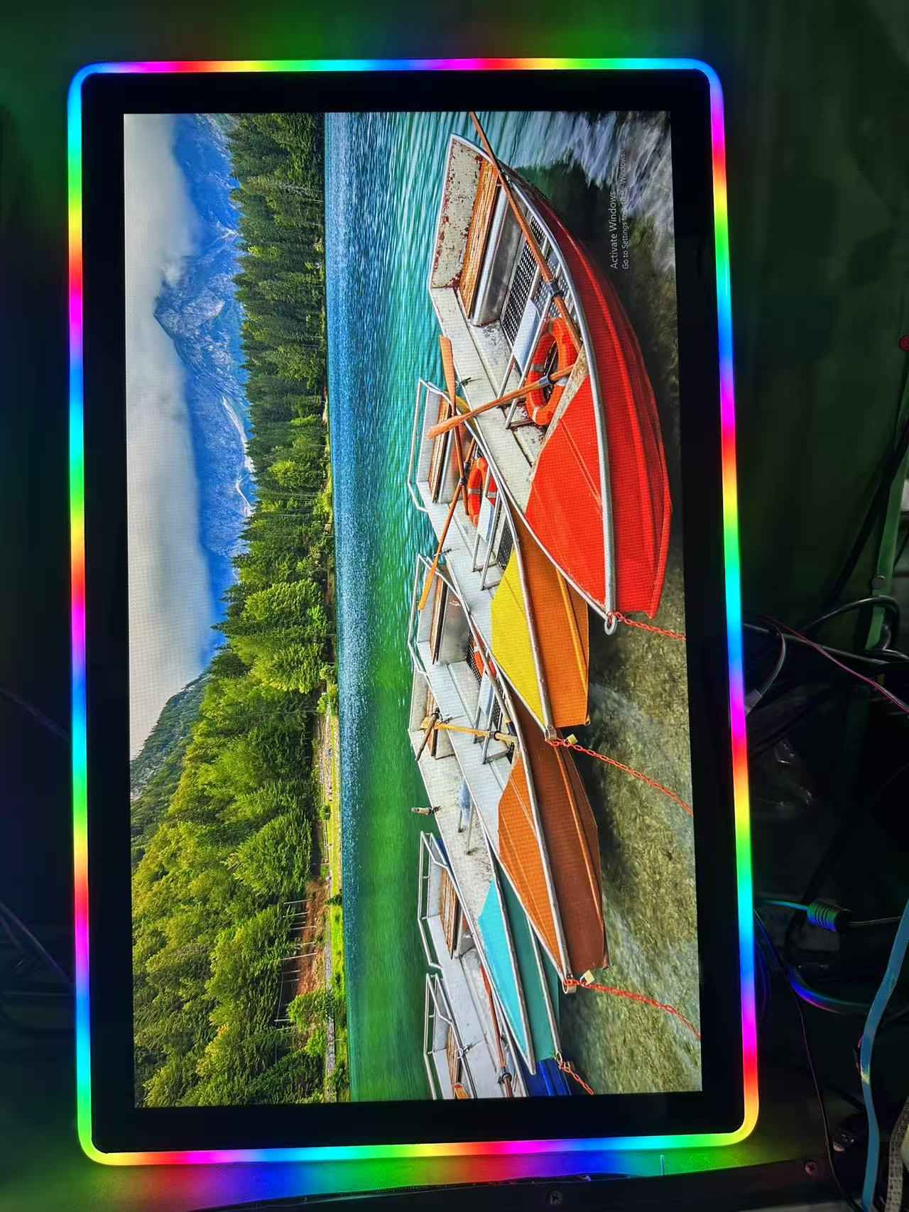 Monitor Permainan Skrin Sentuh 27 inci dengan RGB LED